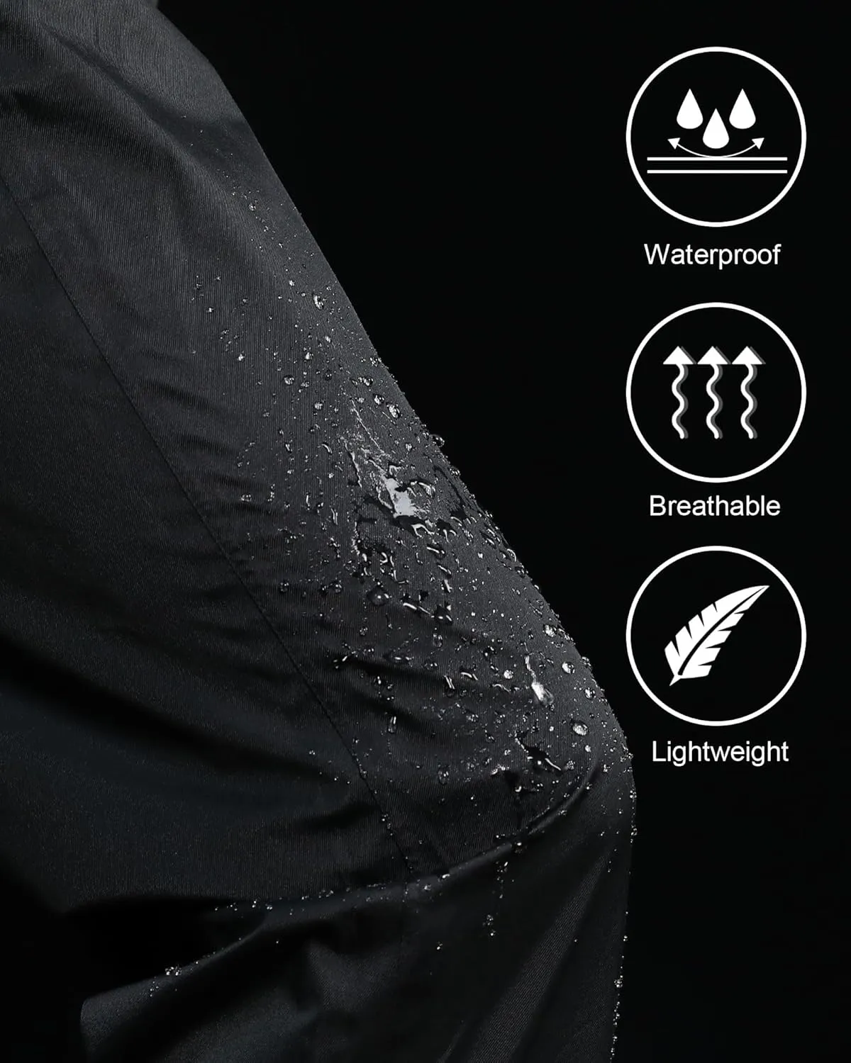 iCreek Women's Rain Pants Waterproof Rain Over Pants Hiking Pants Windproof Lightweight Outdoor for Golf, Fishing