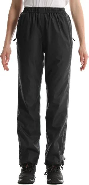 iCreek Women's Rain Pants Waterproof Rain Over Pants Hiking Pants Windproof Lightweight Outdoor for Golf, Fishing