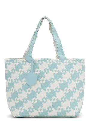 Ilse Jacobsen Houndstooth Woven Tote Bag