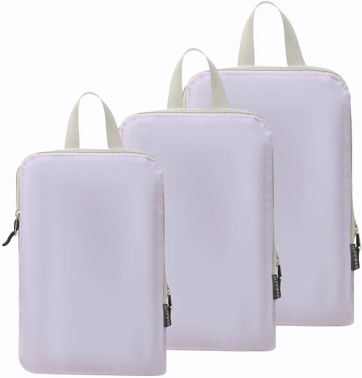 JJ Power 3 Set Lightweight Compression Packing Cubes for Suitcases, Travel Essentials Expandable Packing Cubes Organizer for Carry on Suitcases(Purple)