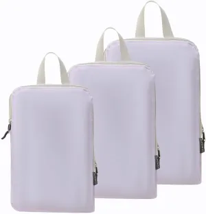 JJ Power 3 Set Lightweight Compression Packing Cubes for Suitcases, Travel Essentials Expandable Packing Cubes Organizer for Carry on Suitcases(Purple)