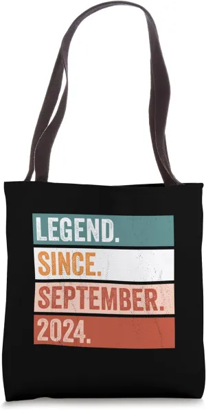 Legend Since September 2024 Happy Birthday Celebration Tote Bag