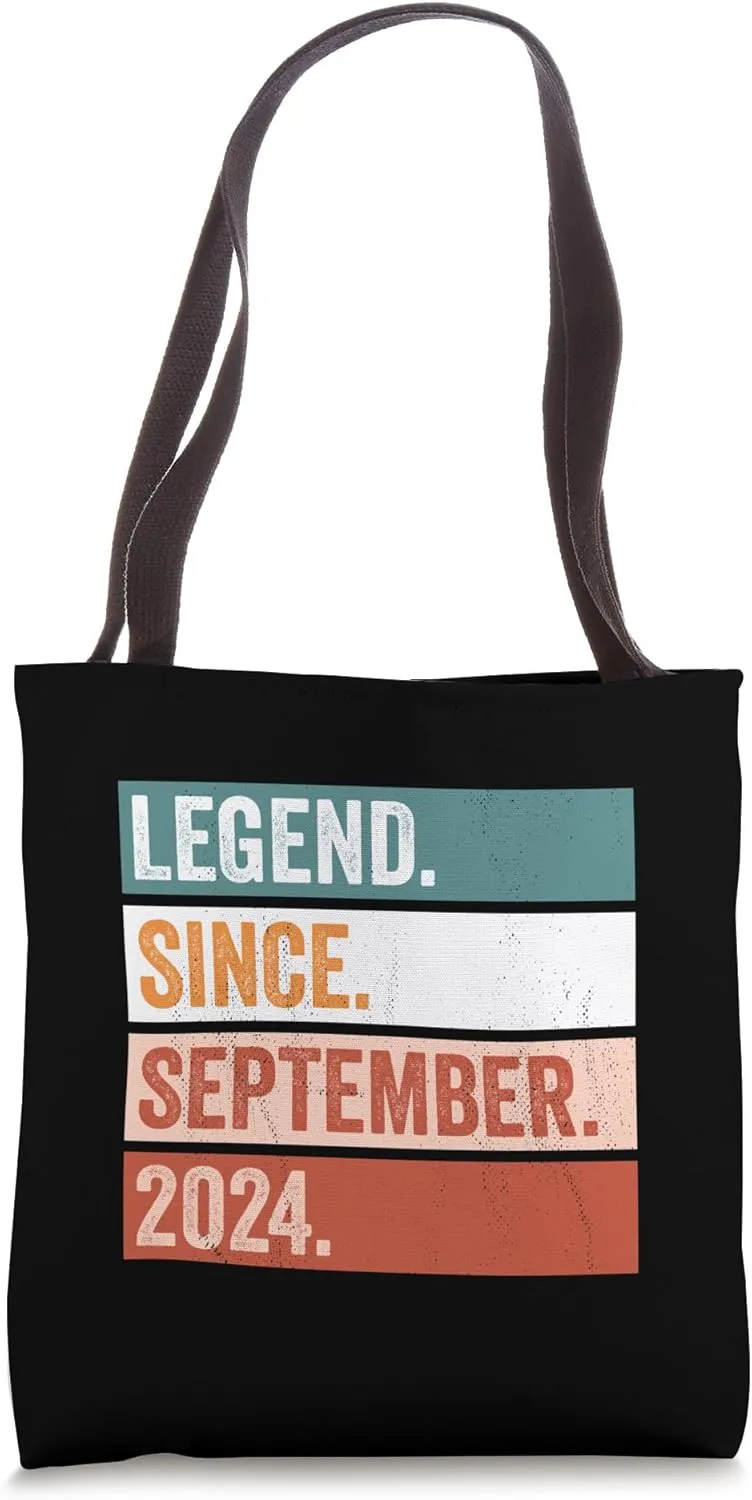 Legend Since September 2024 Happy Birthday Celebration Tote Bag