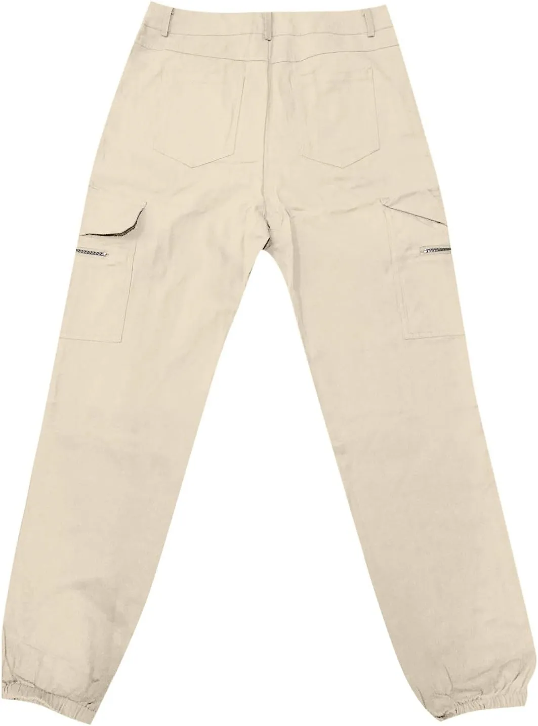 Lightweight Hiking Cargo Pants Womens Slim Fit Outdoor Solid Travel Sweatpant Jogger Elastic Waist Trouser w/Pocket