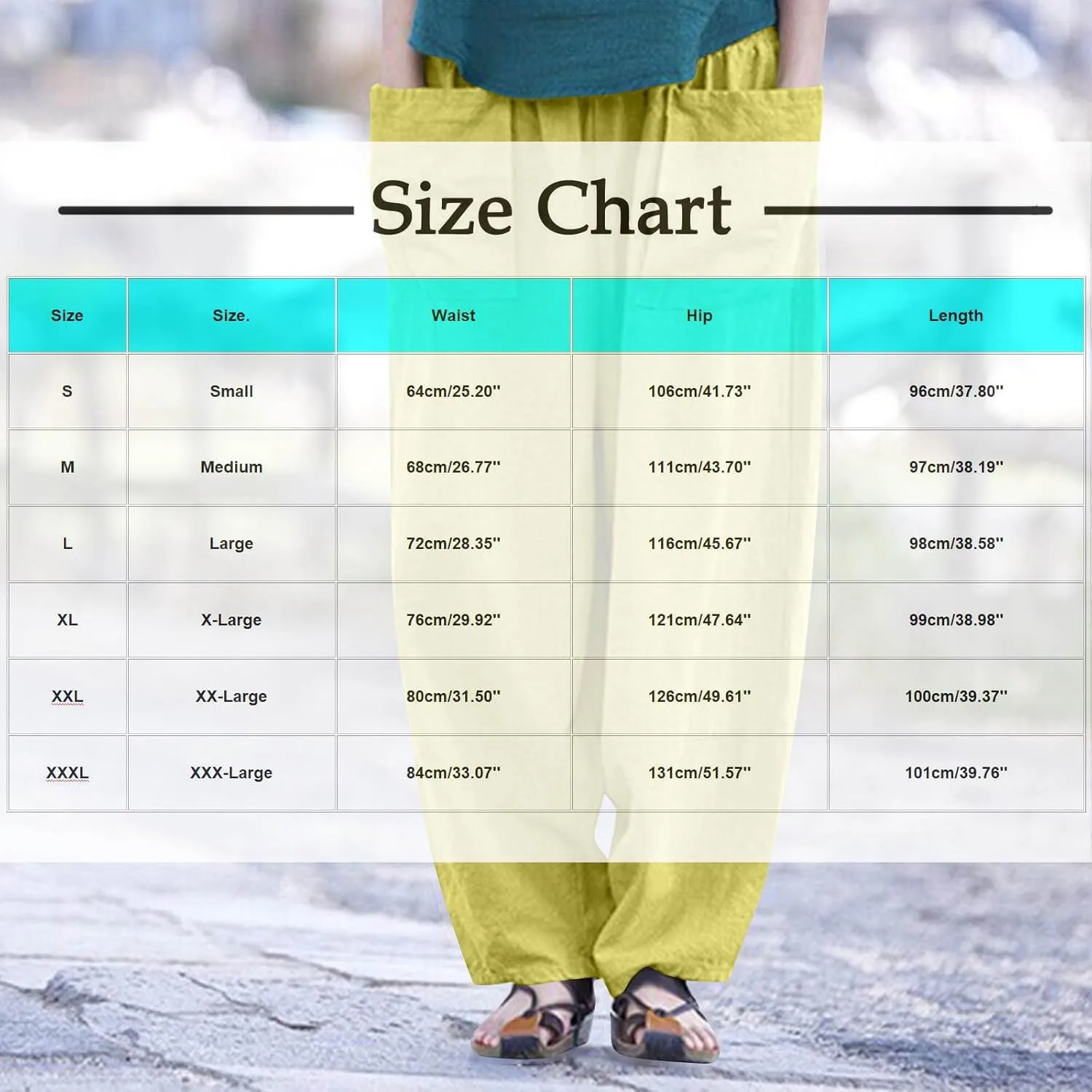 Linen Pants for Women Pleated Womens Summer Pants with Pockets Casual Elastic Waist Lantern Slacks Loose Fit Trousers
