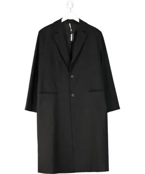 Liviana Conti Black Single Breasted Coat UK L