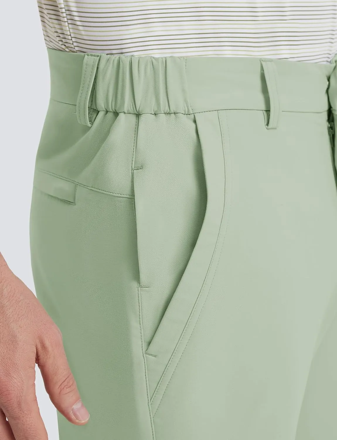 M MAELREG Golf Pants Men Lightweight with 5 Pockets - 30"/32"/34" Stretch Water-Resistant Casual Flat Front Mens Dress Pants