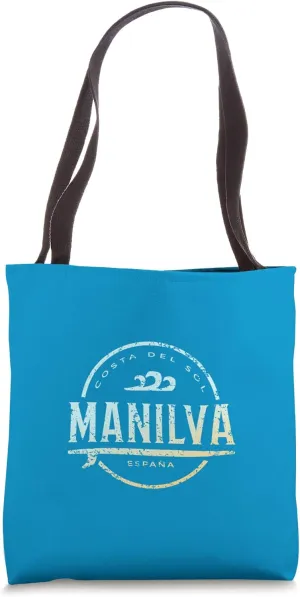 Manilva Espaa - Retro Manilva Spain Vintage Surf Tote Bag