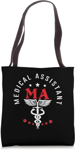Medical Assistant MA CMA nursing Doctor Assistant Back Of Tote Bag