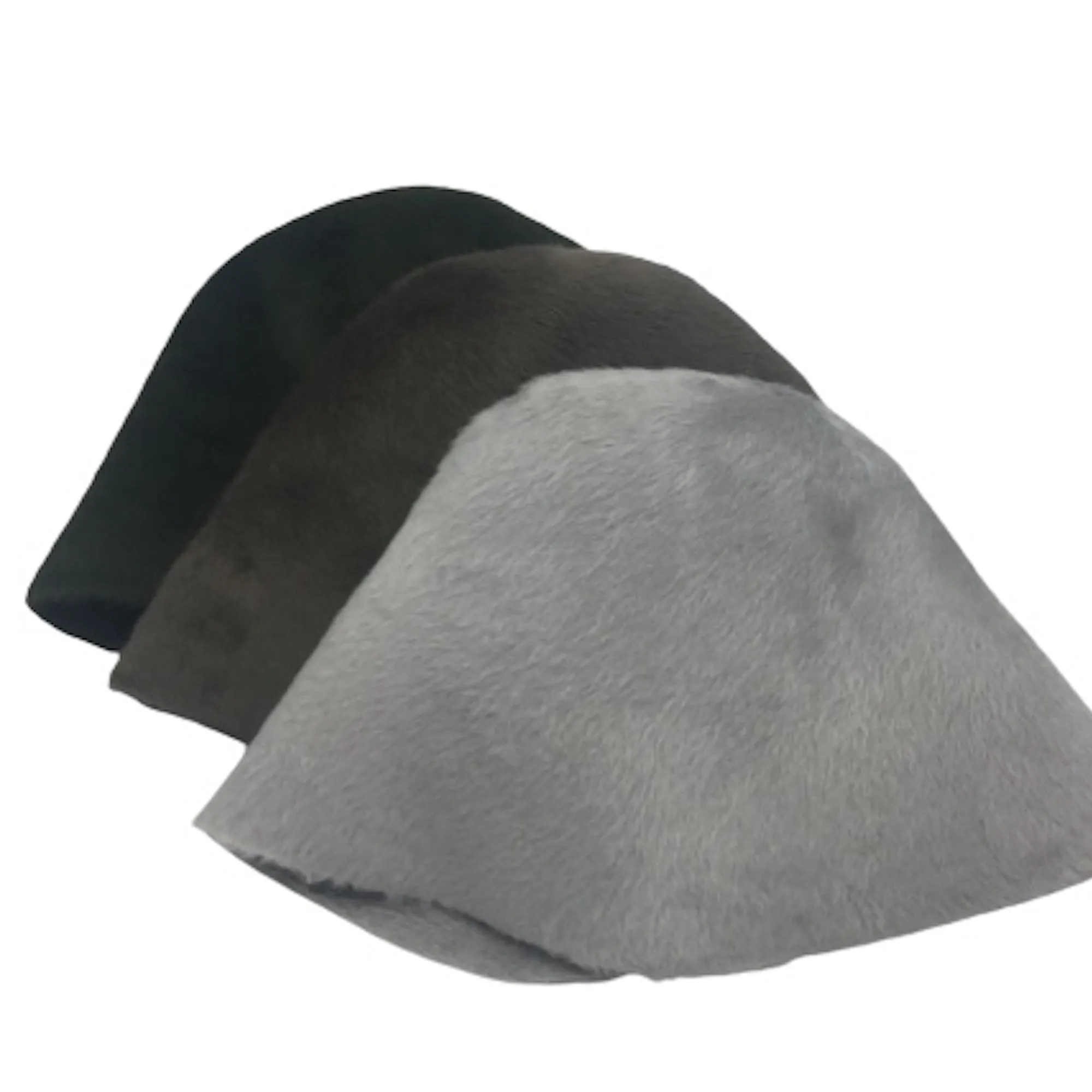 Melusine Fur Felt Double Side Cone Hat Bodies with a silky, long-haired finish.