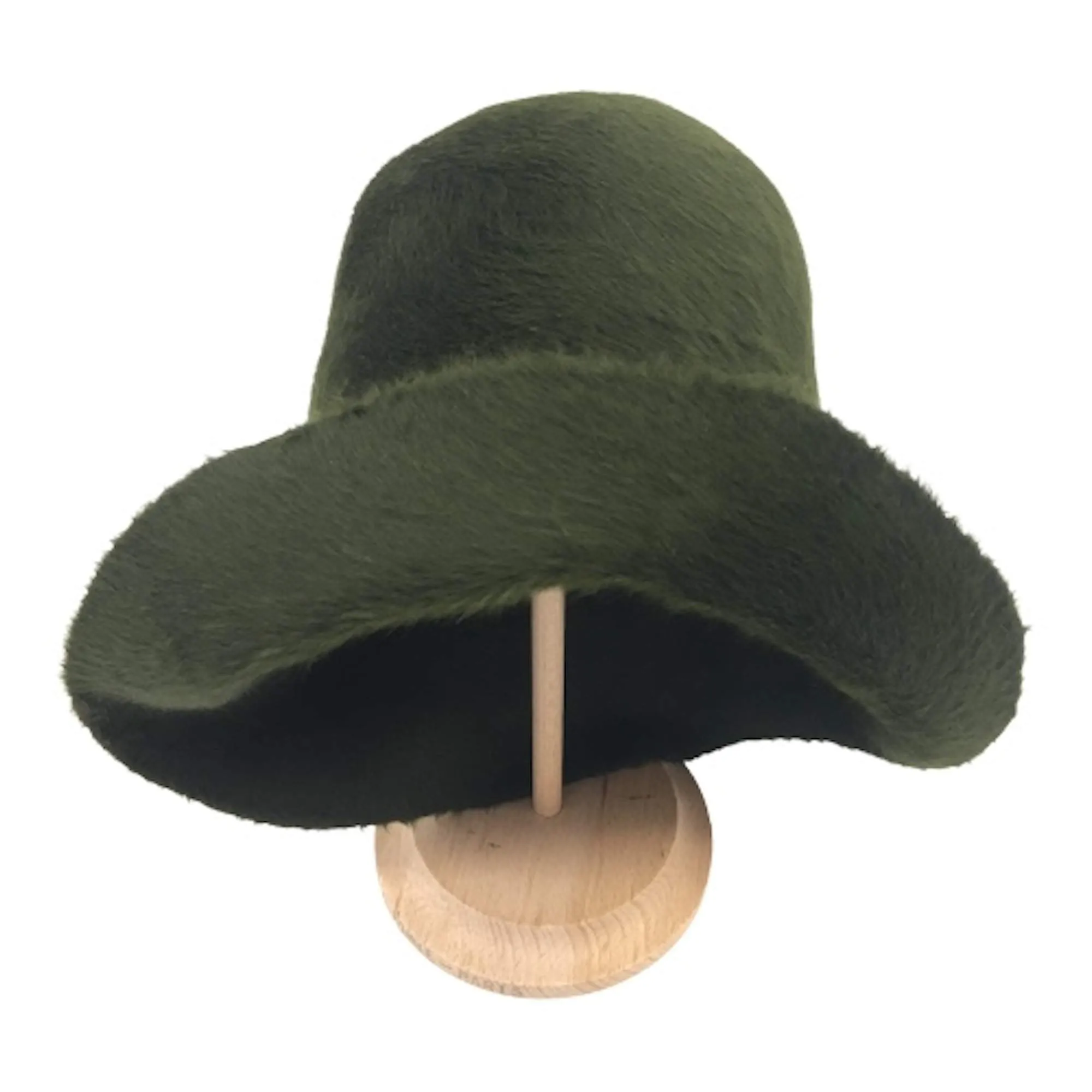 Melusine Fur Felt Double Side Cone Hat Bodies with a silky, long-haired finish.