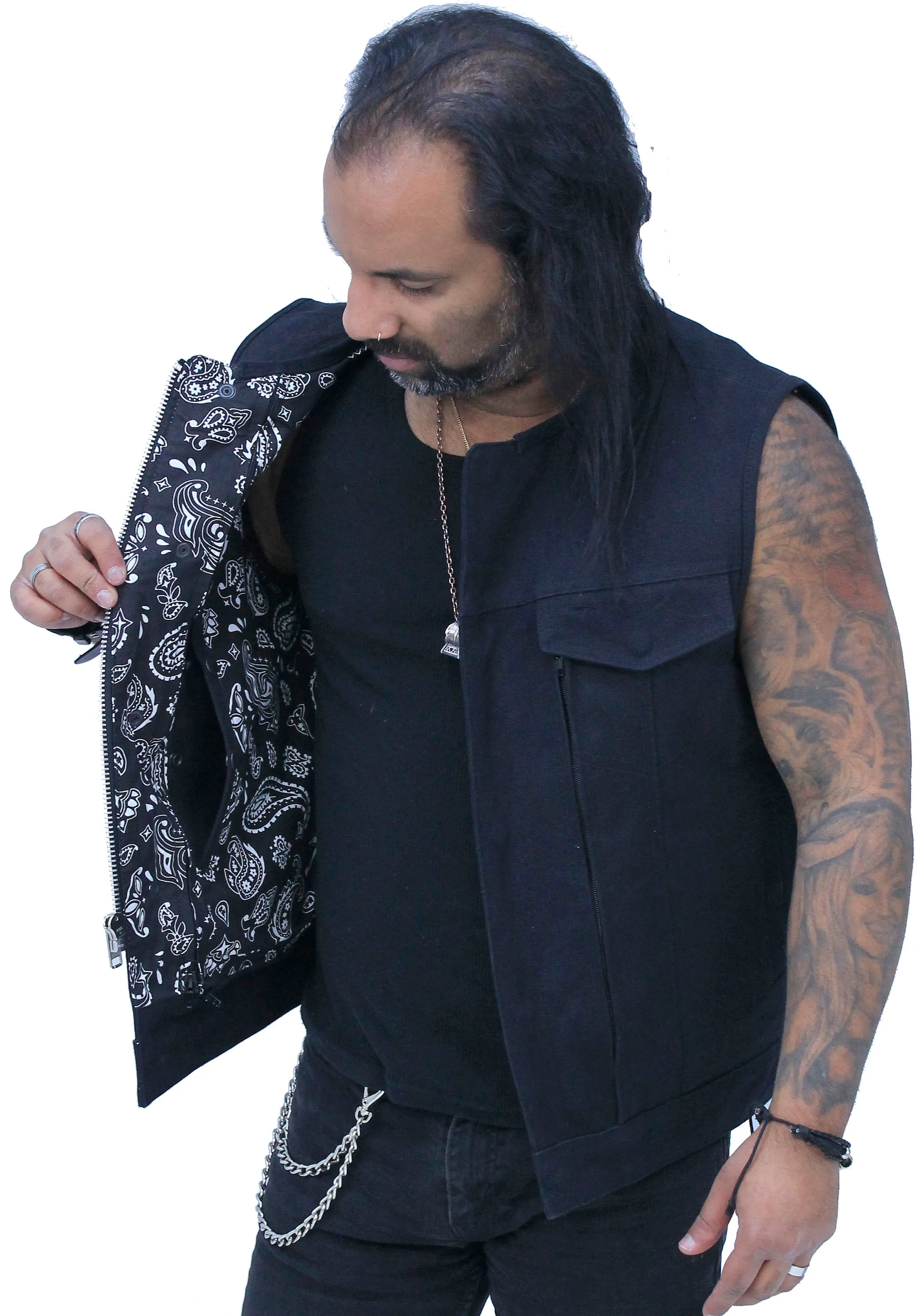 Men's 20oz Heavy Canvas Club Vest w/Easy Access Pocket #VMC6370ZK