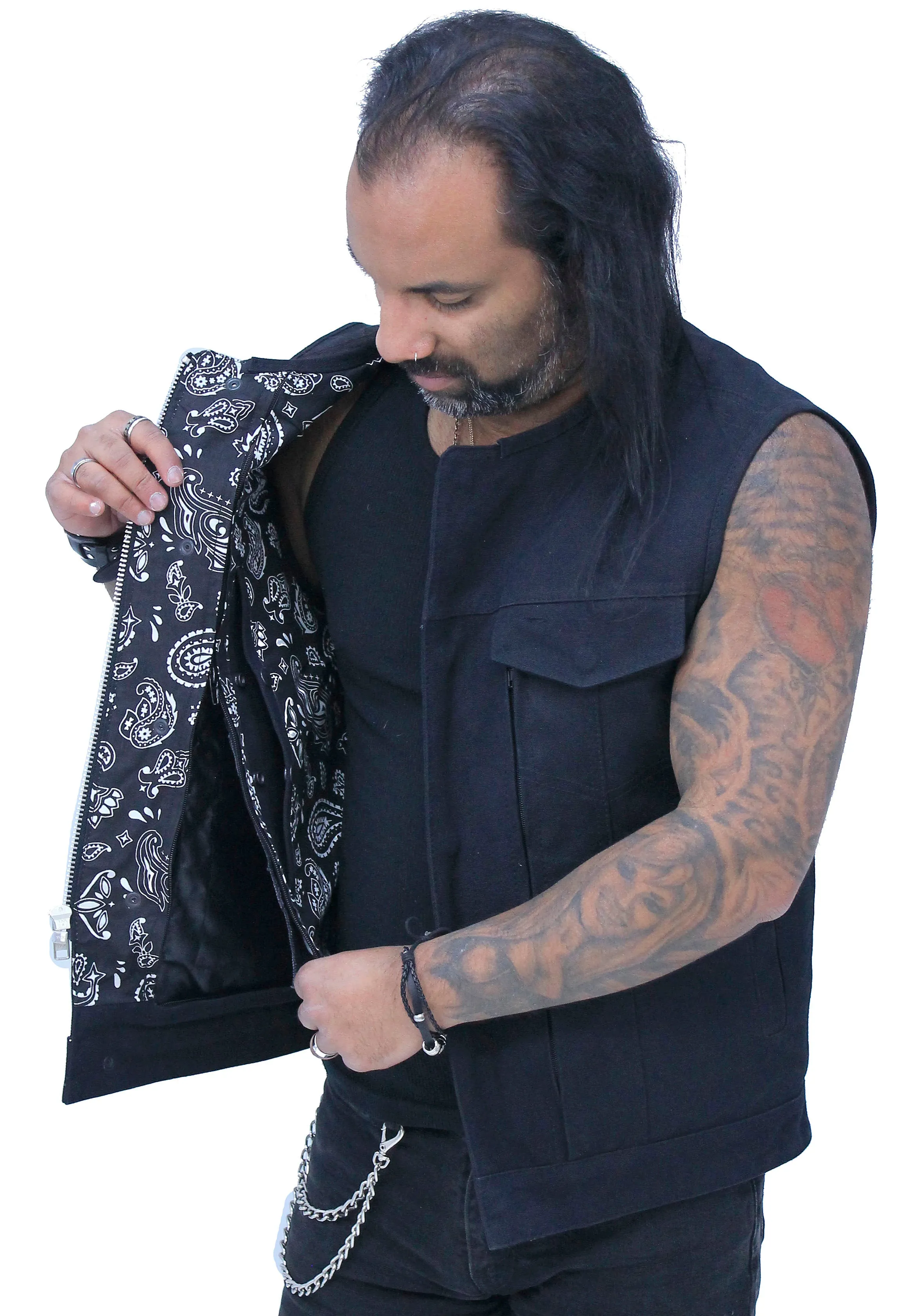 Men's 20oz Heavy Canvas Club Vest w/Easy Access Pocket #VMC6370ZK