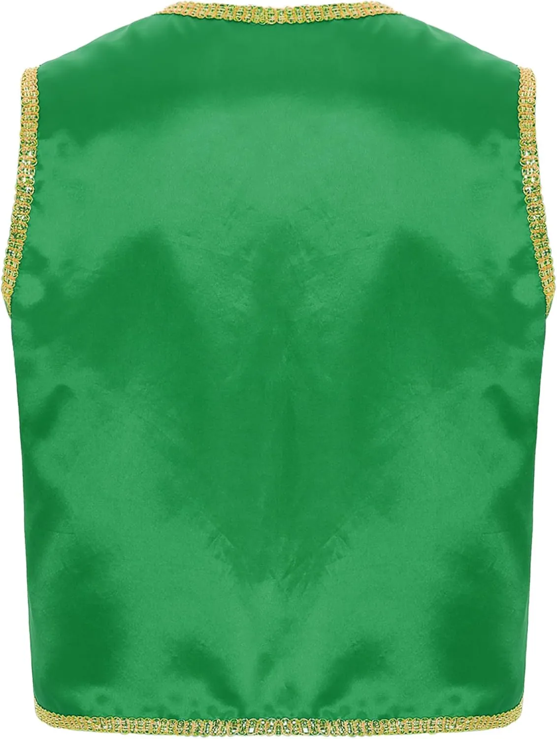 Mens Arabian Prince Costume Cosplay Street Rat Halloween Outfit Sleeveless Satin Vest Waistcoat with Harem Pants