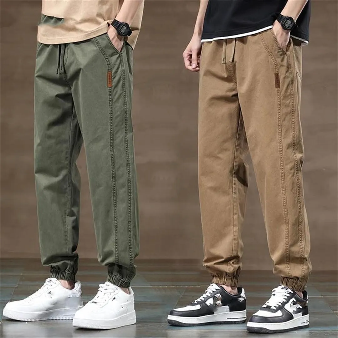Men's ArmyEN8 Pants Summer Vintage Cotton Trousers Male Loose Harem Pantalones Cargo Pants