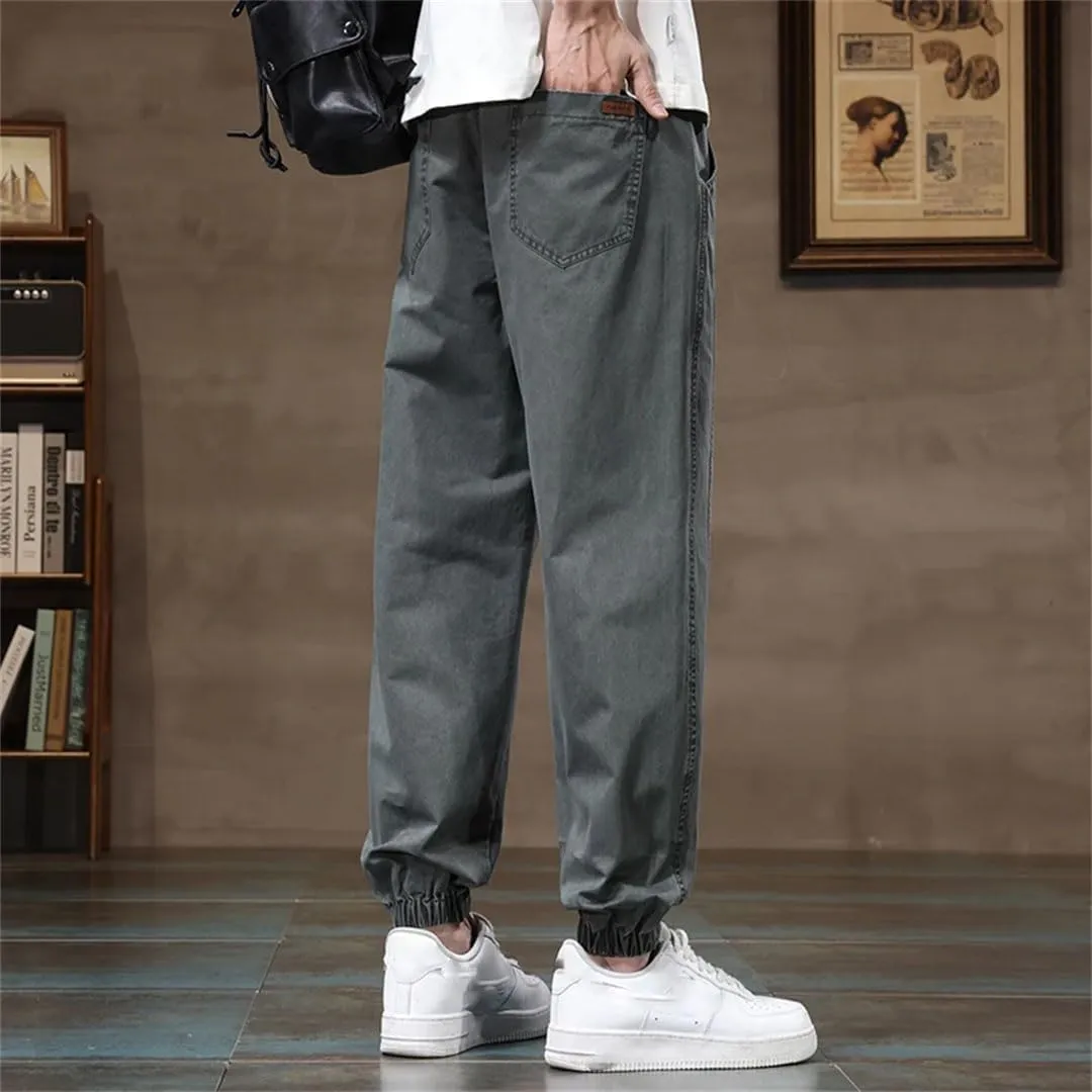 Men's ArmyEN8 Pants Summer Vintage Cotton Trousers Male Loose Harem Pantalones Cargo Pants