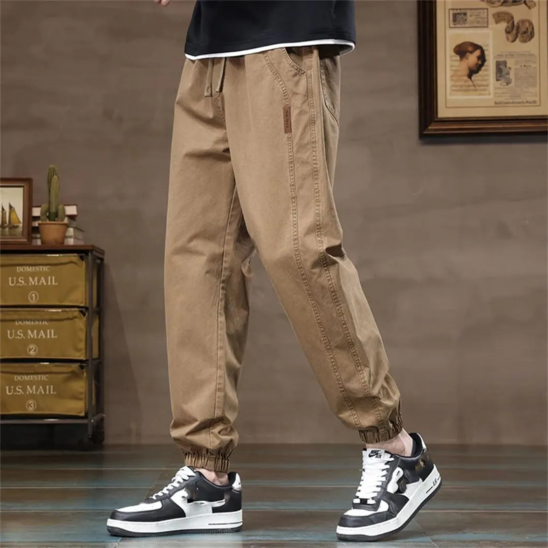 Men's ArmyEN8 Pants Summer Vintage Cotton Trousers Male Loose Harem Pantalones Cargo Pants