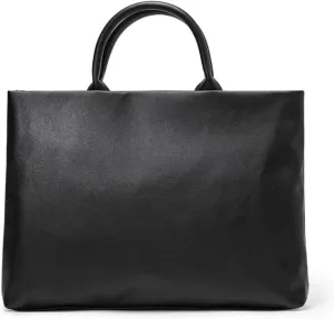 Men's Briefcase Vintage 14.5 inch Waterproof Leather Laptop File Fashion Bag