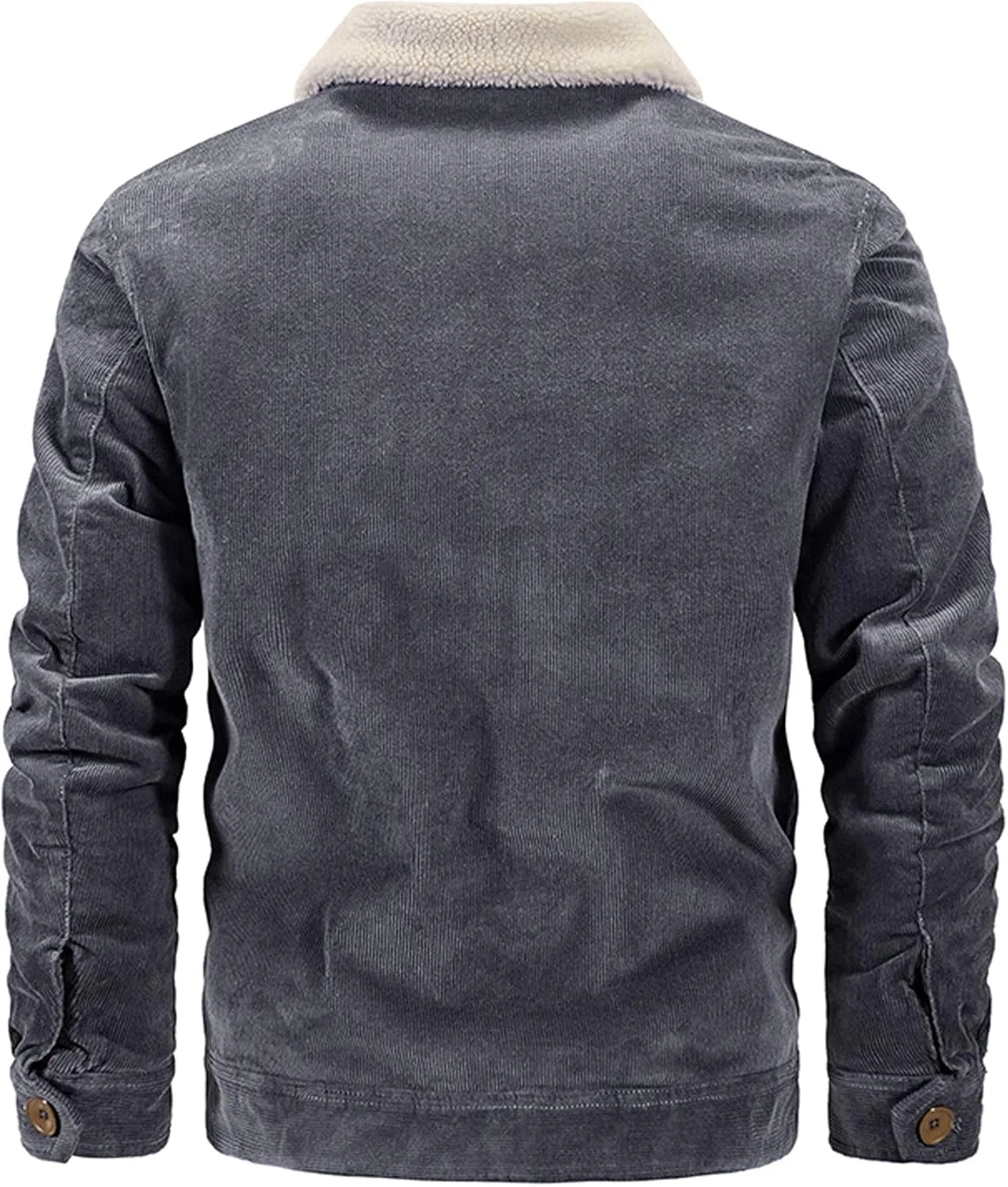 Men's Casual Sherpa Lined Corduroy Jacket Winter Coat