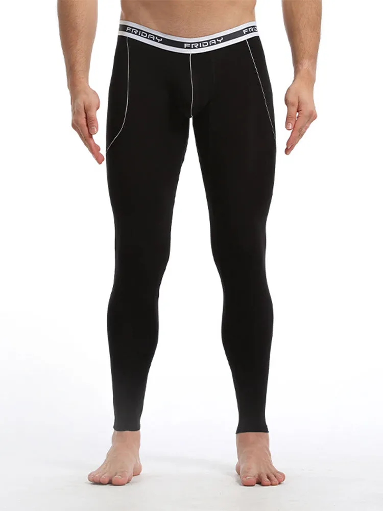 Men's Thermal Pants Bamboo Fiber Casual Thermal Pants