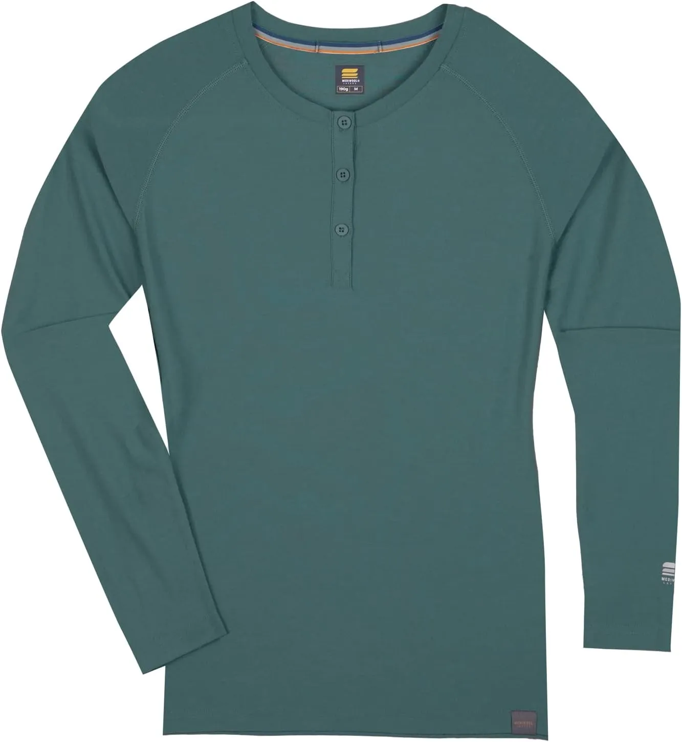 MERIWOOL Women's Base Layer Long Sleeve Henley - Lightweight Merino Wool Thermal Shirt