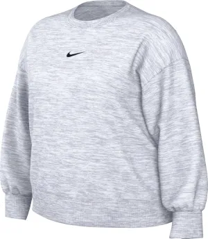 Nike Sportswear Phoenix Fleece Women's Oversized Crew-Neck Sweatshirt (Plus Size) (DV4976-051, Birch Heather/Black) Size 1X