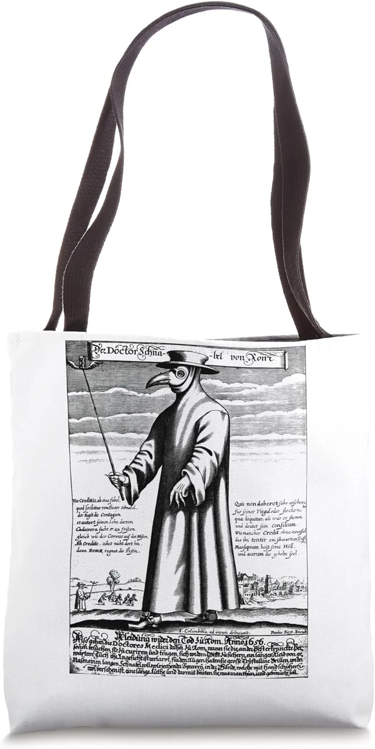 Plague Doctor vintage Middle Age Medicines Medical Students Tote Bag