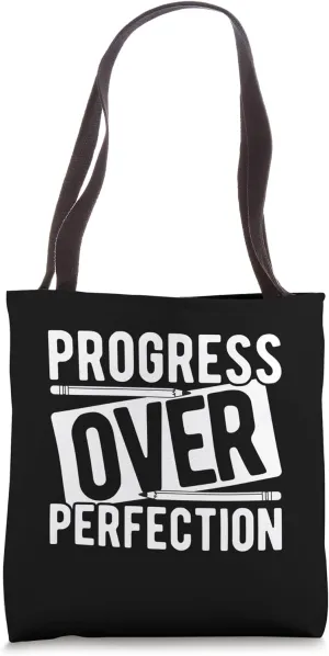 Progress Over Perfection Tote Bag