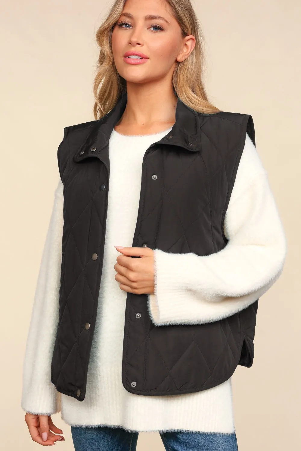 Quilted Puffer Vest - Multiple Colors