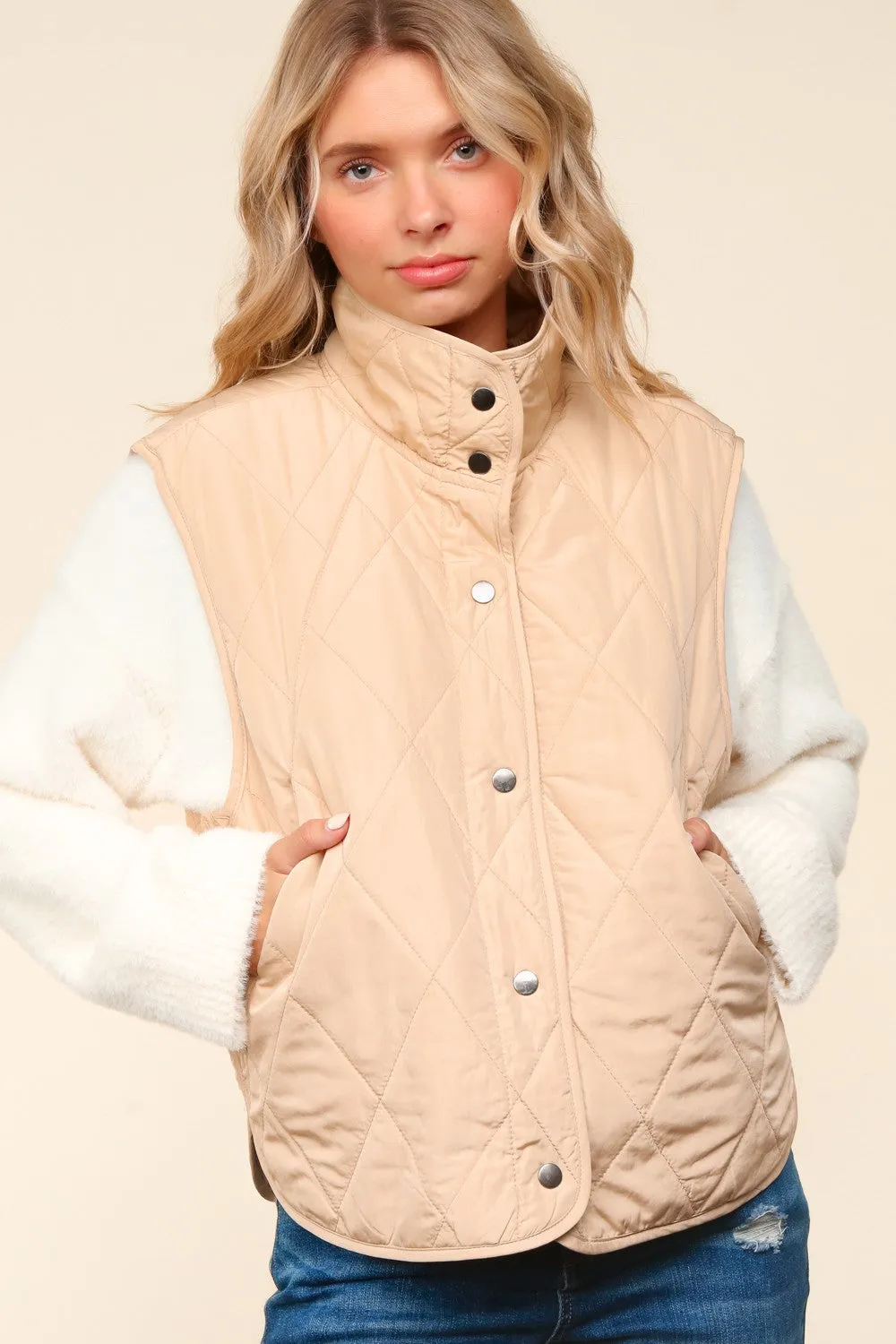 Quilted Puffer Vest - Multiple Colors