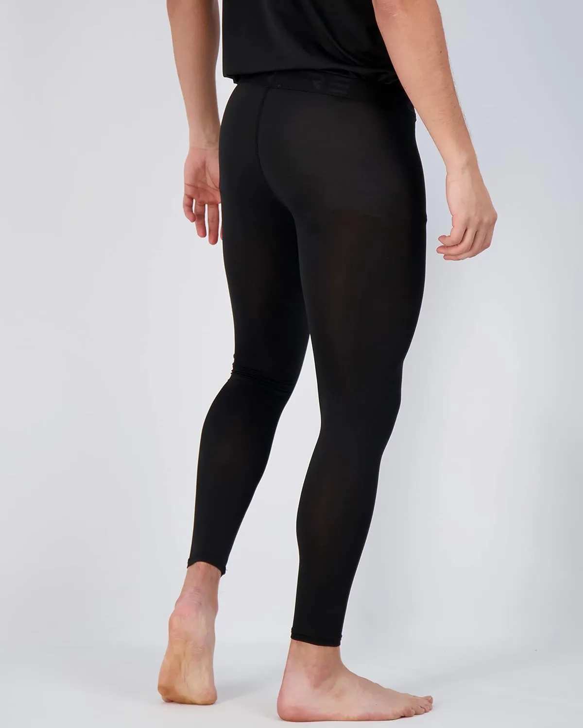 Real Essentials 3 Pack: Men's Active Compression Pants - Workout Base Layer Tights Running Leggings (Available in Big & Tall)