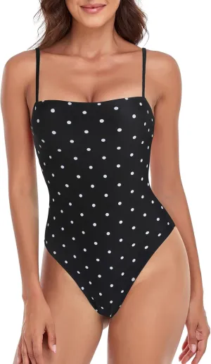 RELLECIGA Women's Bandeau One Piece Swimsuits