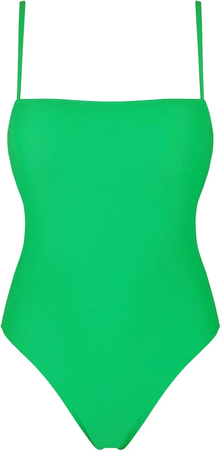 RELLECIGA Women's Bandeau One Piece Swimsuits