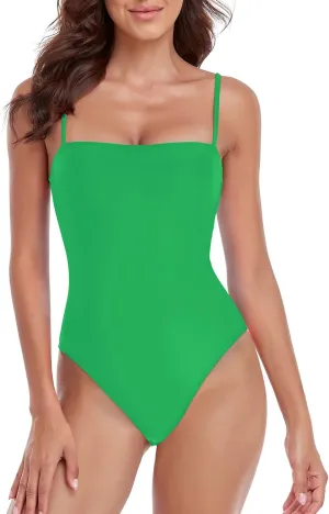 RELLECIGA Women's Bandeau One Piece Swimsuits