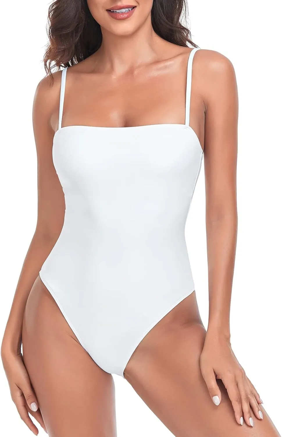 RELLECIGA Women's Bandeau One Piece Swimsuits