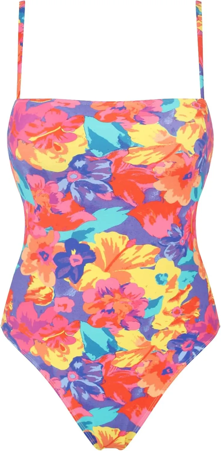 RELLECIGA Women's Bandeau One Piece Swimsuits