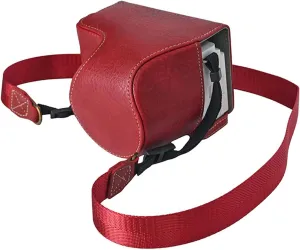 Rieibi Protective Case For Sony Zv-e10 II Camera, Leather bag For Sony Alpha ZV E10 II Case, ZVE10 II cover Fit 16-50mm Lens, ZV-E10 II Bag With Shoulder Strap