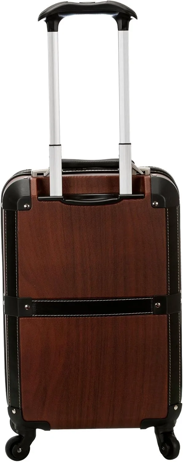 Rockland Stage Coach 20-Inch Rolling Trunk, Champagne