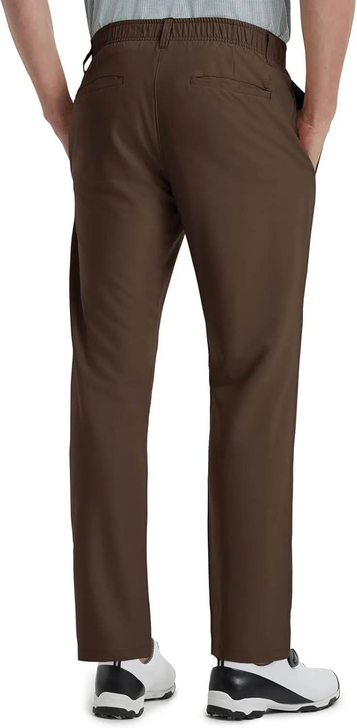 Rouen Golf Pants Men Lightweight Quick Dry - 30"/32"/34" Stretch Water-Resistant Casual Flat Front Mens Dress Pants Pockets