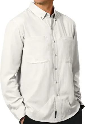 SCOTTeVEST Adventurer Long Sleeve Shirt for Men - 6 Hidden Pockets - Quick Dry Button Down for Travel & More