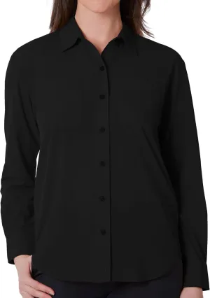 SCOTTeVEST Sabrina Shirt for Women - 6 Hidden Pockets - Lightweight Quick Dry Casual Top for Travel & More