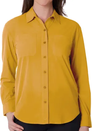 SCOTTeVEST Sabrina Shirt for Women - 6 Hidden Pockets - Lightweight Quick Dry Casual Top for Travel & More