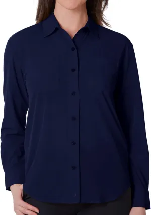 SCOTTeVEST Sabrina Shirt for Women - 6 Hidden Pockets - Lightweight Quick Dry Casual Top for Travel & More