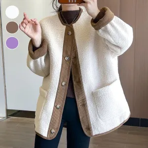 Seasonal SpecialsSolid Button Down Coats with Pockets