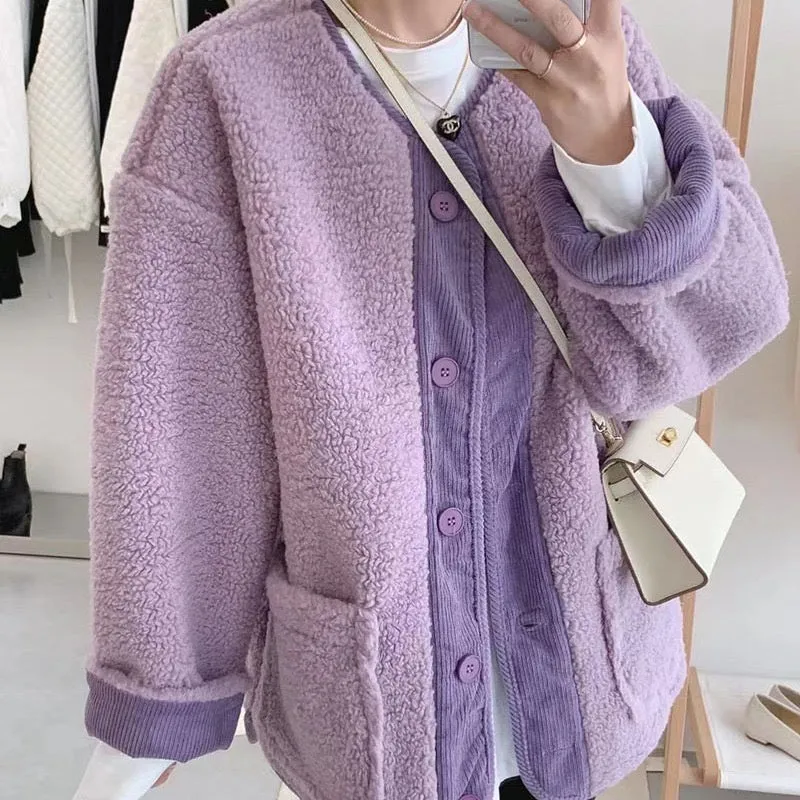 Seasonal SpecialsSolid Button Down Coats with Pockets