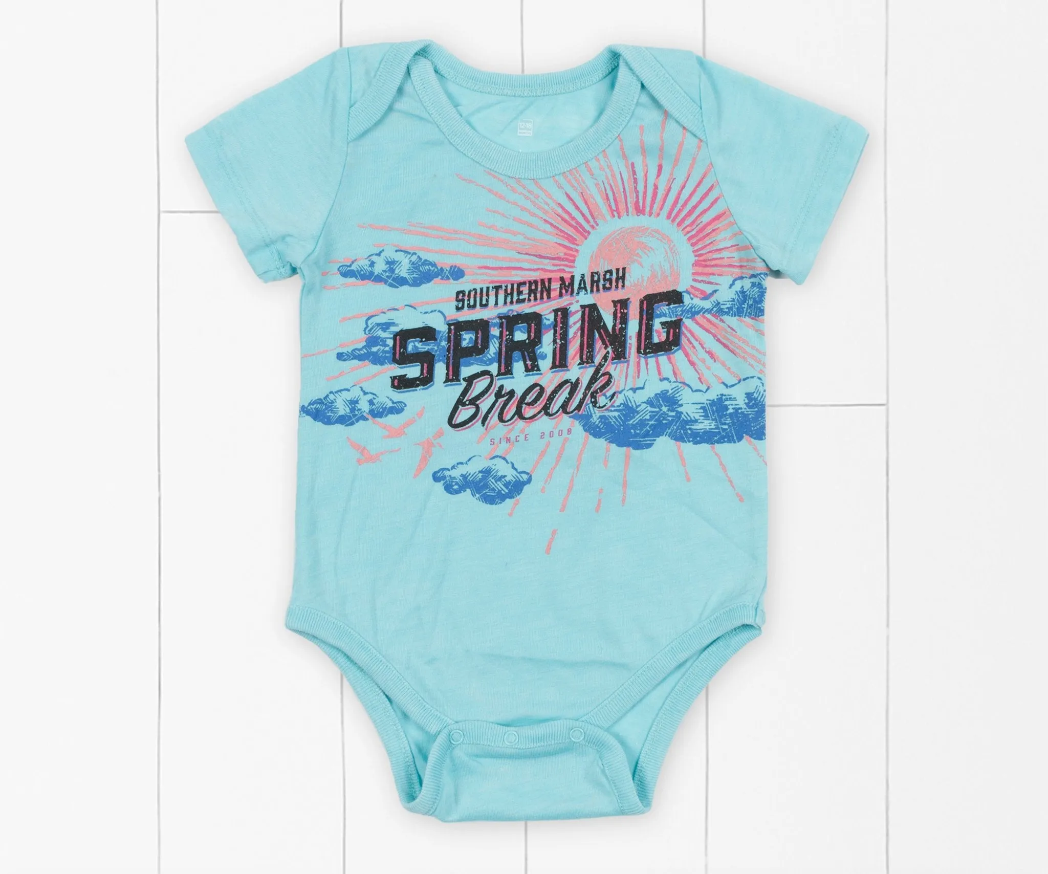 SEAWASH Snap Onesie - Spring Break