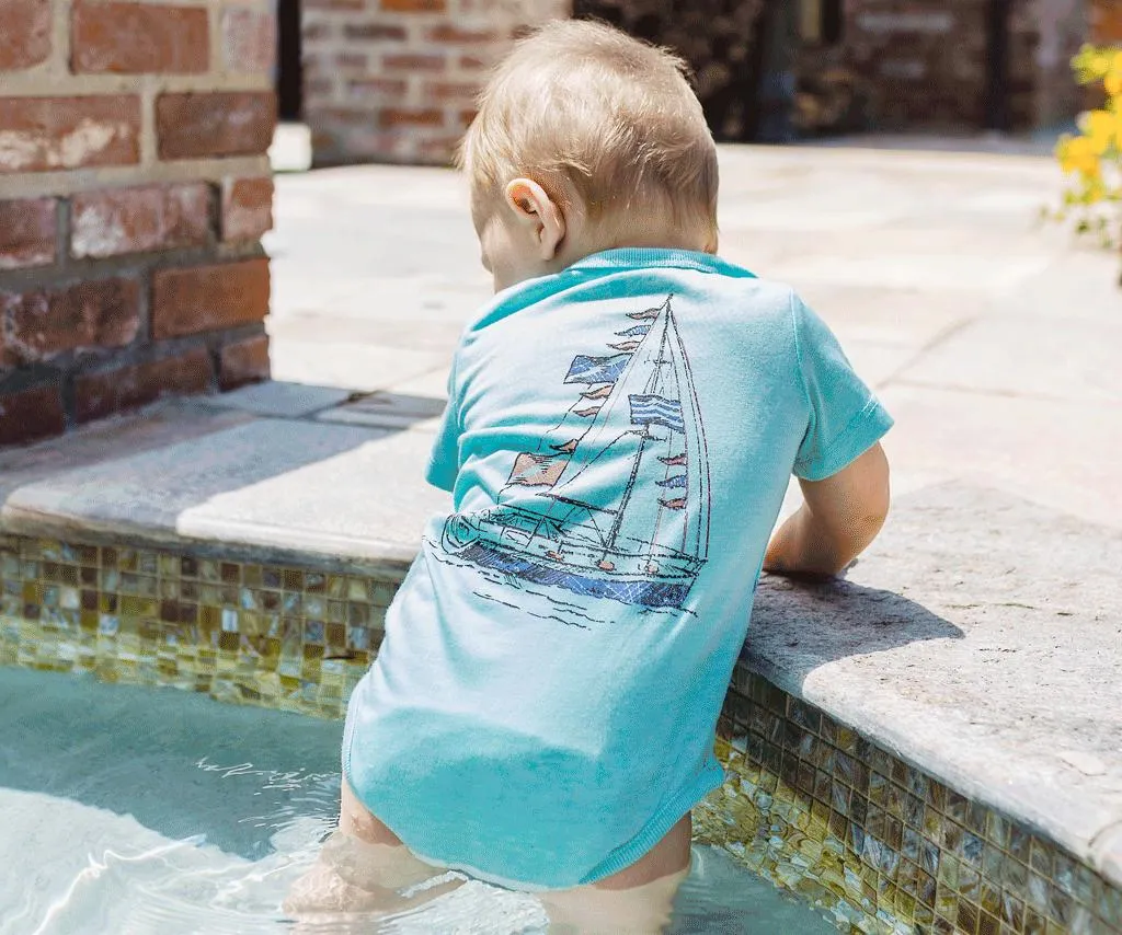 SEAWASH Snap Onesie - Spring Break