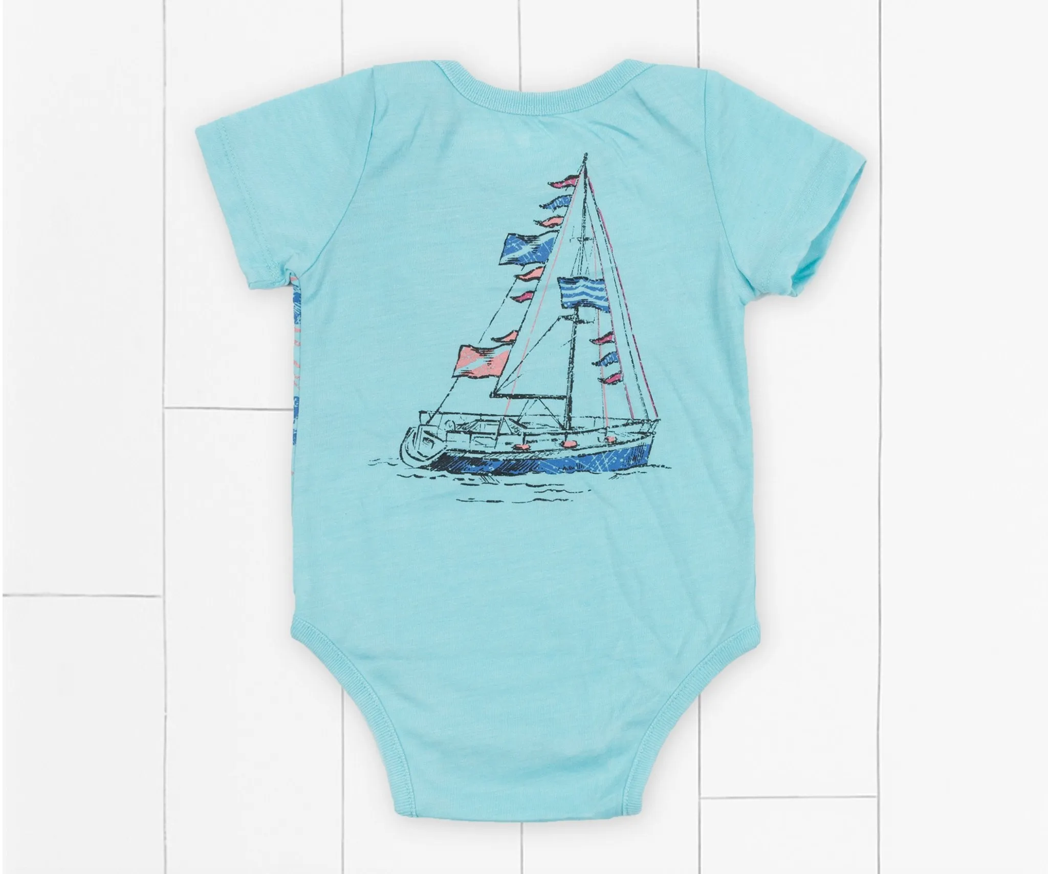 SEAWASH Snap Onesie - Spring Break