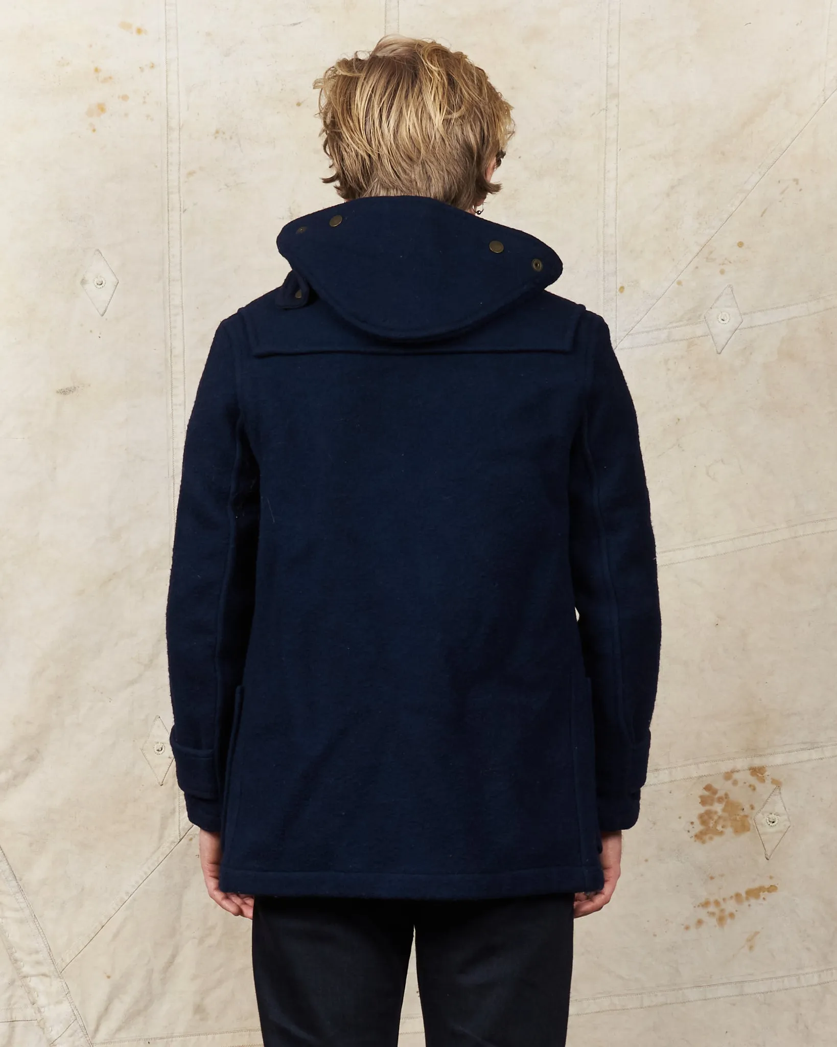 Second Hand Gloverall Wool Duffle Coat Navy Size US 36 / EU 46