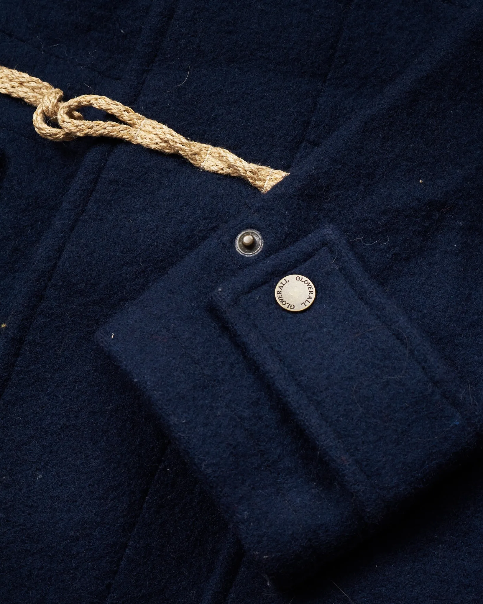 Second Hand Gloverall Wool Duffle Coat Navy Size US 36 / EU 46